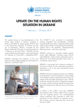 Update on the Human Rights Situation in Ukraine