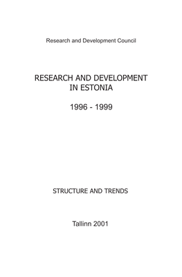 R&D in Estonia 1996-1999 Fin Printreal.Indd