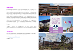 Studying in Tohoku Fukushi University