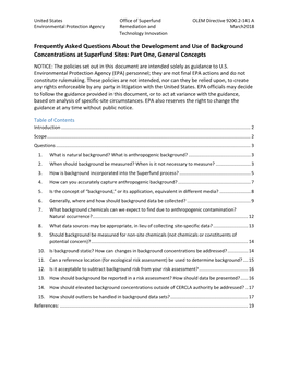 Background General Faqs Document Is Titled