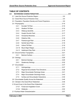 Grand River Source Protection Area: Assessment Report