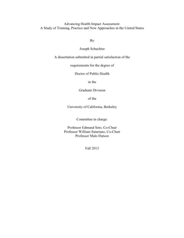 Health Impact Assessment Practice in the United States: a Study of Alignment with Standards