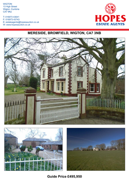 Mereside, Bromfield, Wigton, Ca7 3Nb