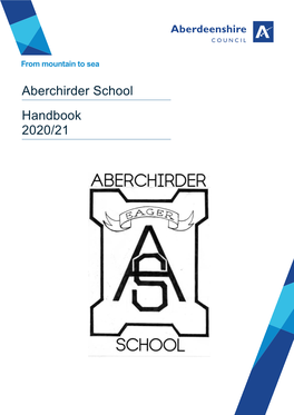 Aberchirder School Handbook 2020/21