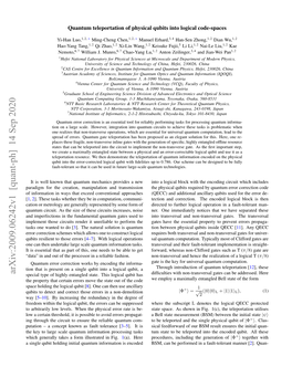 Arxiv:2009.06242V1 [Quant-Ph] 14 Sep 2020 Special Type of Highly Entangled State