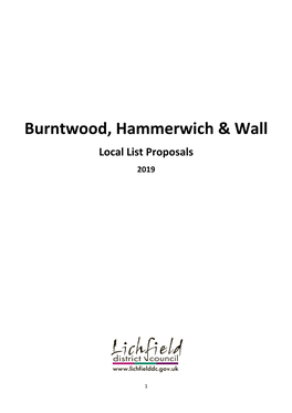 Burntwood, Hammerwich & Wall