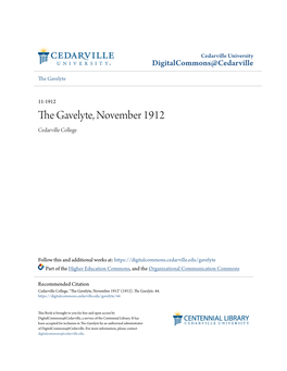 The Gavelyte, November 1912