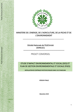 9. Plan De Gestion Environnementale Et Sociale