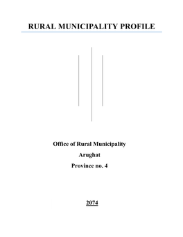 Rural Municipality Profile
