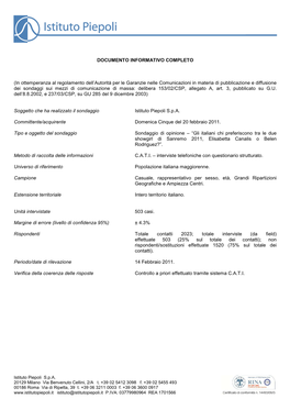 Documento Informativo Completo