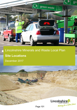 Lincolnshire Minerals and Waste Local Plan Site Locations December 2017