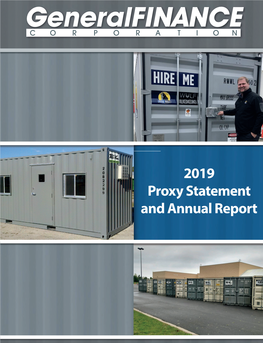 2019 Proxy Statement and Annual Report October 18, 2019