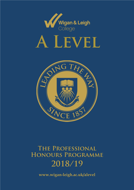 The Professional Honours Programme 2018/19