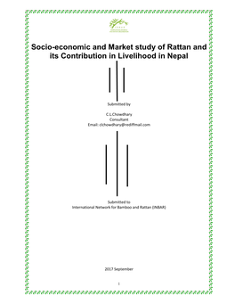 Socio-Economic and Market Study of Rattan and Its Contribution in Livelihood in Nepal