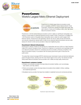 Powercomm: World’S Largest Metro Ethernet Deployment