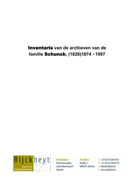 Familie Schunck, (1828)1874 - 1997