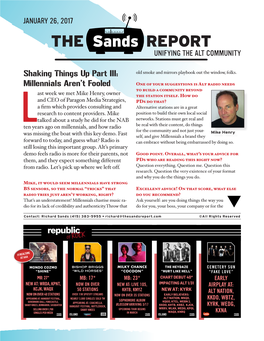 THE REPORT Sands