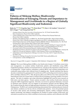 Patterns of Mekong Mollusc Biodiversity