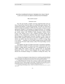 What Trust Law Can Teach Us About Conflicts of Interest