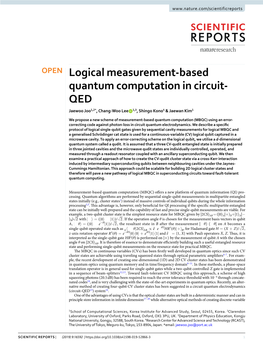 Logical Measurement-Based Quantum Computation in Circuit-QED
