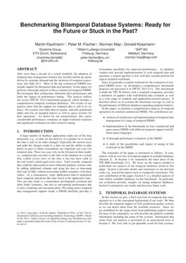 Benchmarking Bitemporal Database Systems: Ready for the Future Or Stuck in the Past?