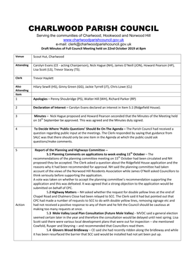 Charlwood Parish Council
