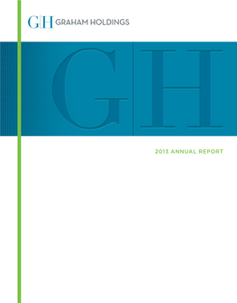 2013 Annual Report Revenue by Principal Operations