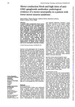 Lower Motor Neuron Syndrome