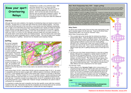 Know Your Sport: Orienteering Relays