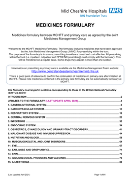 Medicines Formulary