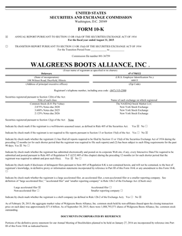 Walgreens Boots Alliance, Inc. Common Stock Held by Non-Affiliates (Based Upon the Closing Transaction Price on Such Date) Was Approximately $71.6 Billion