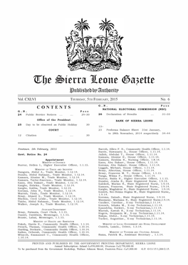 Gazette No. 6