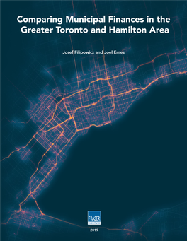 Comparing Municipal Finances in the Greater Toronto and Hamilton Area