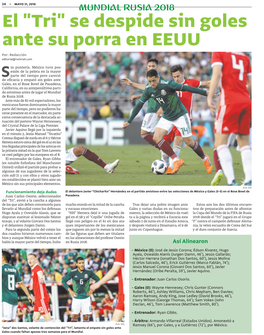 El "Tri" Se Despide Sin Goles Ante Su Porra En EEUU Por: Redacción Editorial@Noticiali.Com