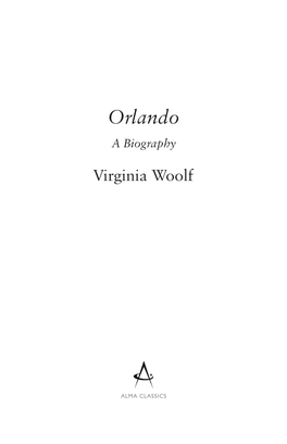 Orlando a Biography