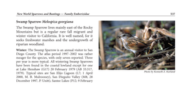 Swamp Sparrow Melospiza Georgiana the Swamp Sparrow Lives Mainly East of the Rocky Mountains but Is a Regular Rare Fall Migrant and Winter Visitor to California