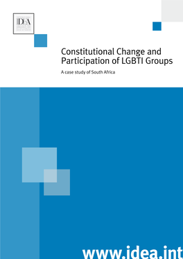 Constitutional Change and Participation of LGBTI Groups a Case Study of South Africa