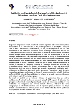 47 Modélisation Numérique De La Minéralisation Polymétallifère Du Gisement De Tighza