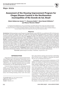 Major Article Assessment of the Housing Improvement Program For