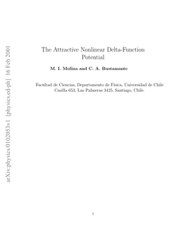 The Attractive Nonlinear Delta-Function Potential