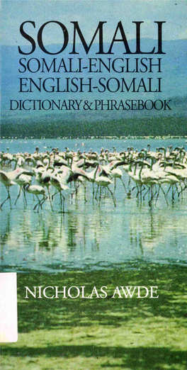 SOMALI-ENGUSH ENGLISH-SOMAU Dicnonary&PHRASEBOOK V ^ T F^