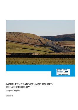 NORTHERN TRANS-PENNINE ROUTES STRATEGIC STUDY Stage 1 Report