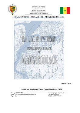 Communaute Rurale De Mangagoulack