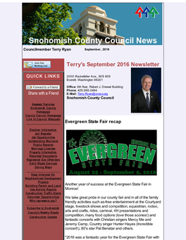 Terry's September 2016 Newsletter