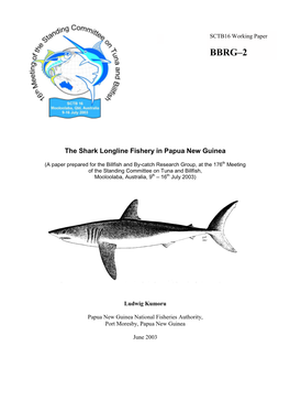 The Shark Longline Fishery in Papua New Guinea