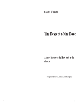 The Descent of the Dove