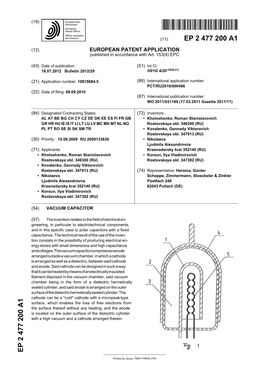 Vacuum Capacitor