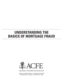 Understanding the Basics of Mortgage Fraud