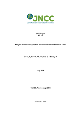 Analysis of Seabed Imagery from the Hebrides Terrace Seamount (2013)