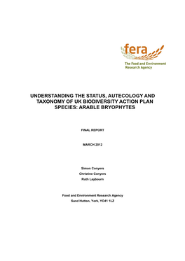 WC0749 Final Report